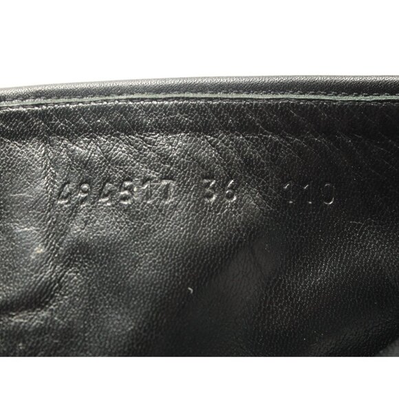 Gucci Microguccissima Leather Ankle Boots / Size 36 / Black GG Logo Embossed - Picture 13 of 14
